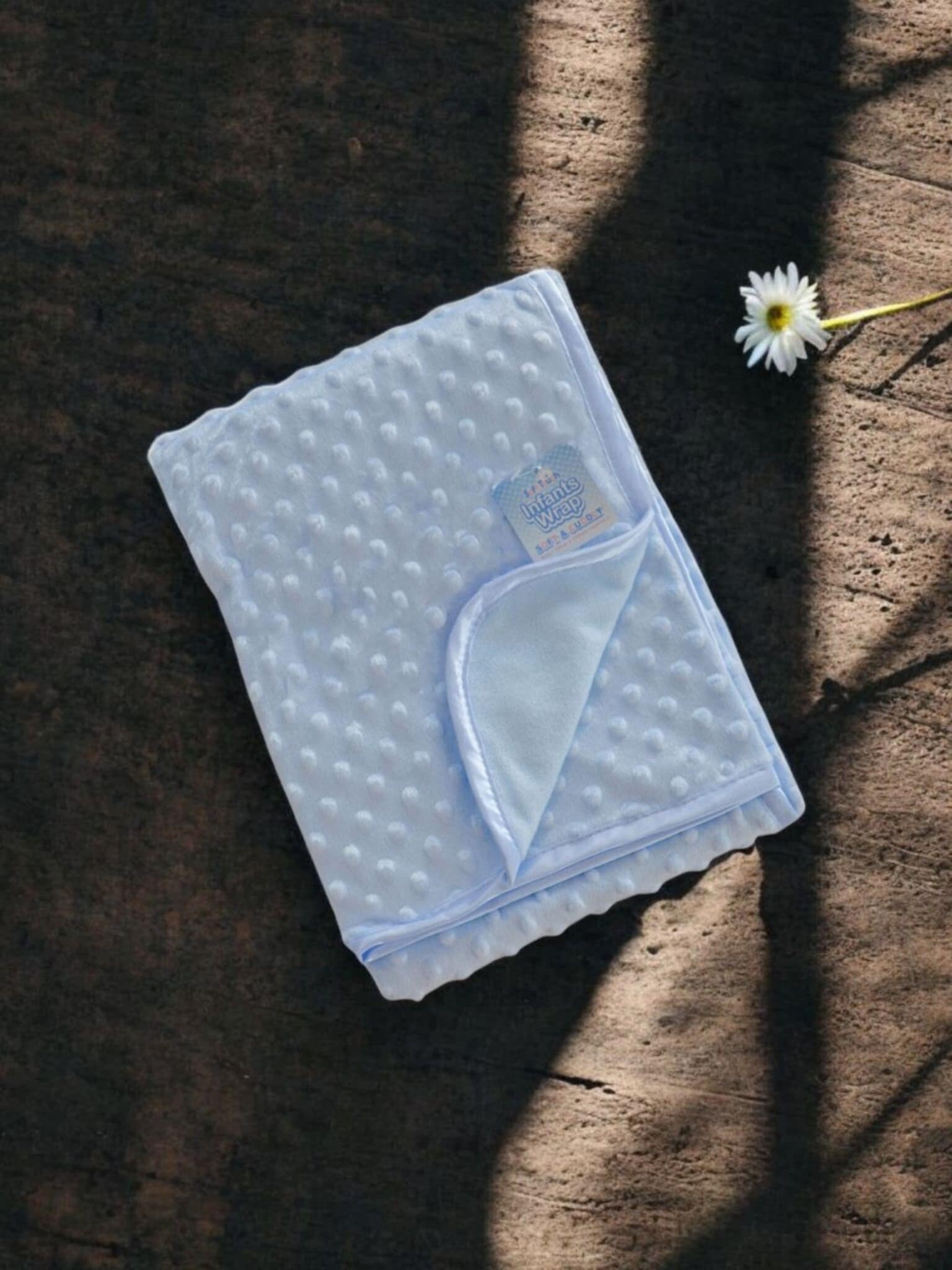 -Dimple Baby Blanket- Blue