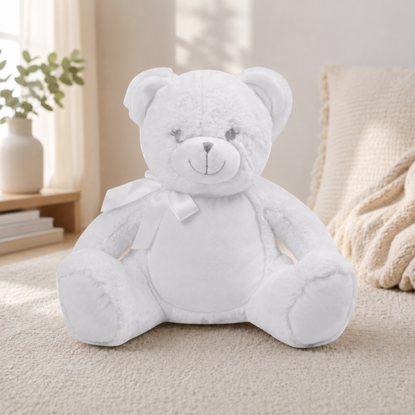 -White Bear-Zippie - Large (40cm)