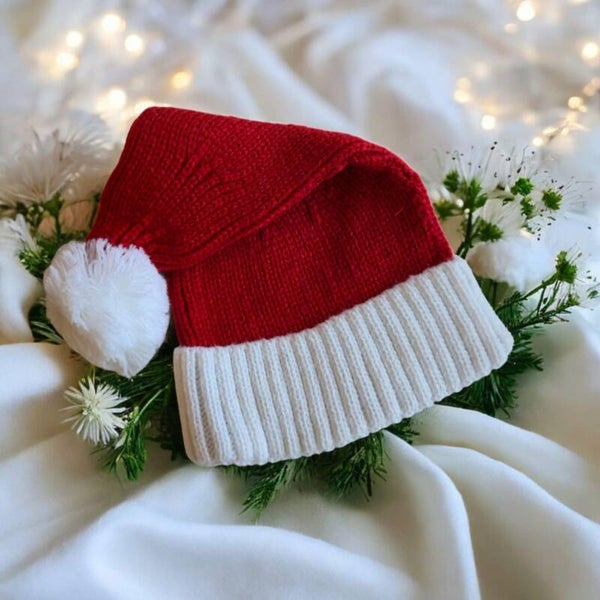-Baby Knitted Christmas Hat
