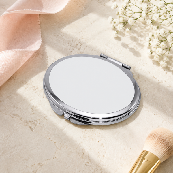 -Sublimation Oval Compact Mirror