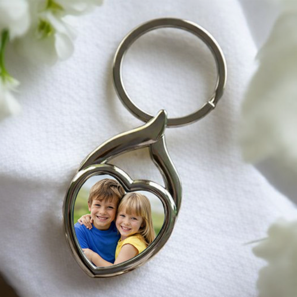 -Sublimation Heart Keyring