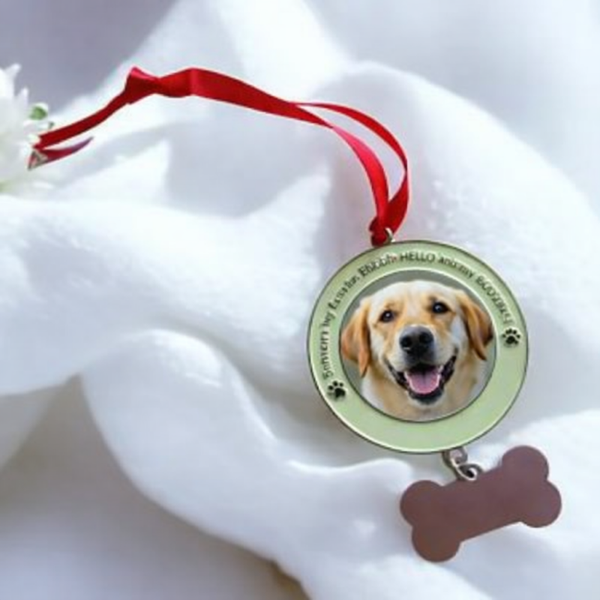-Sublimation Pet Ornament with Engravable Bone