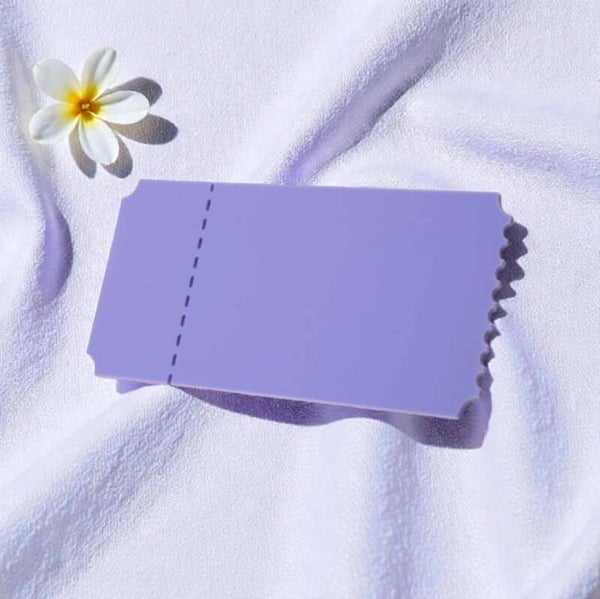 -Acrylic Ticket -Lilac