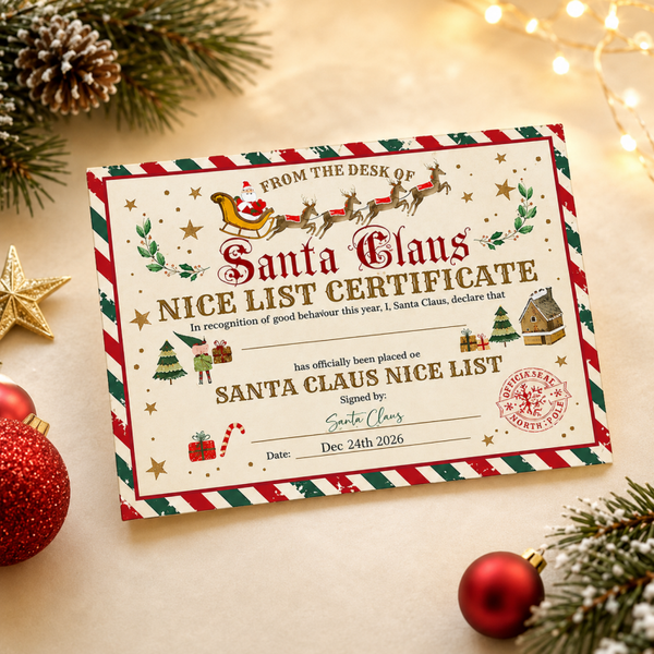 -Santa Nice List Certificate #2