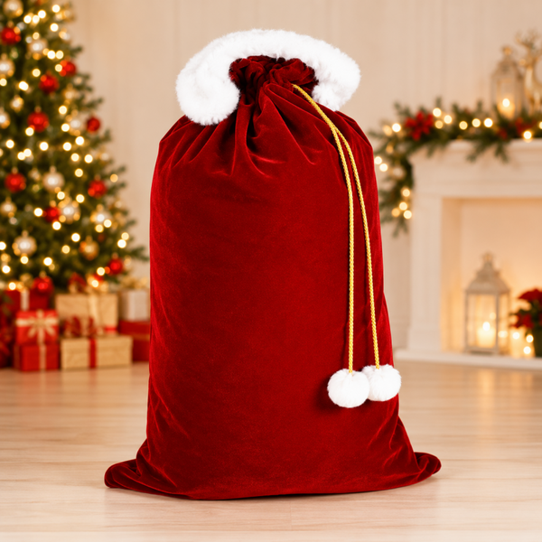 -Luxury Velvet Christmas Sack -45 x 75cm