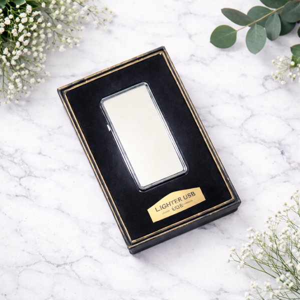 -USB Chargeable Electric Lighter-Silver