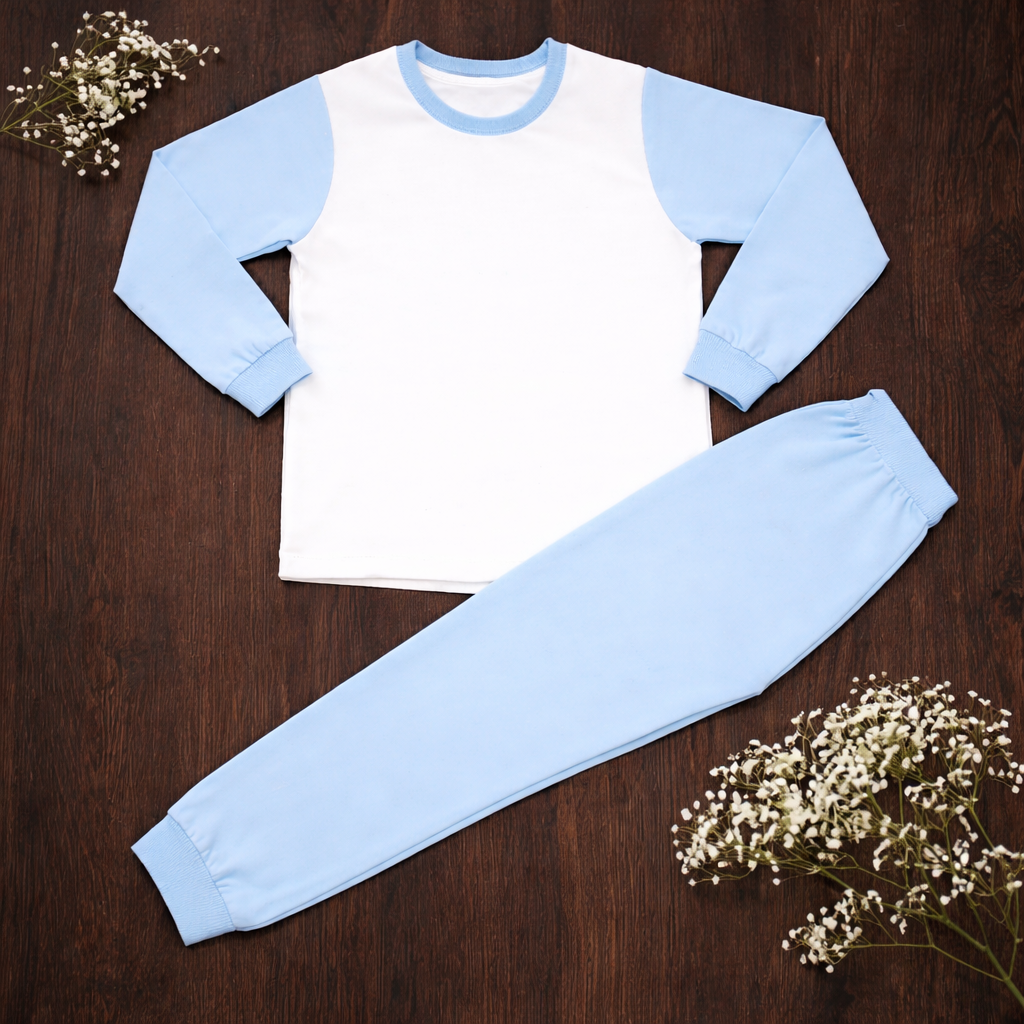 -Adults Sky Blue Pyjamas