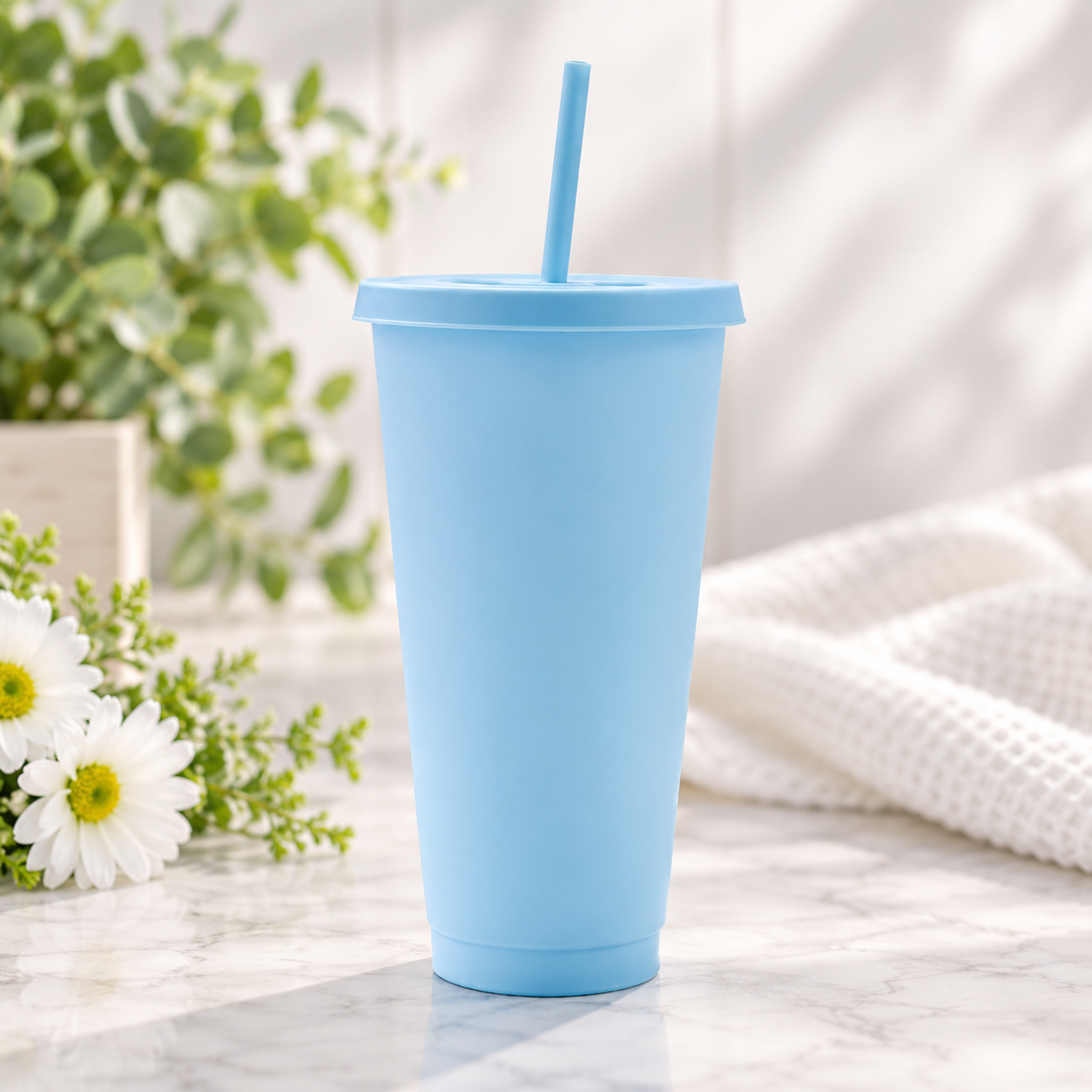 -Cold Cup - Baby Blue 24oz