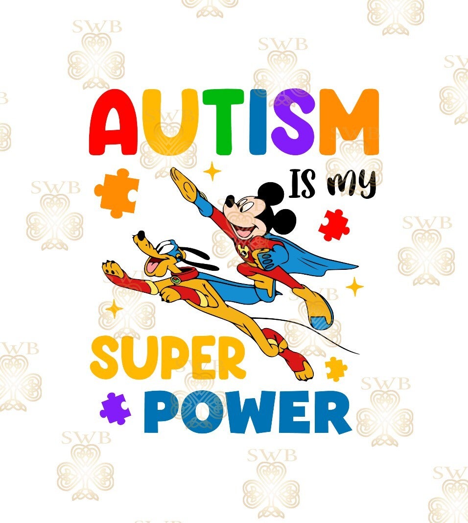 DTF or UVDTF Print -Autism #12