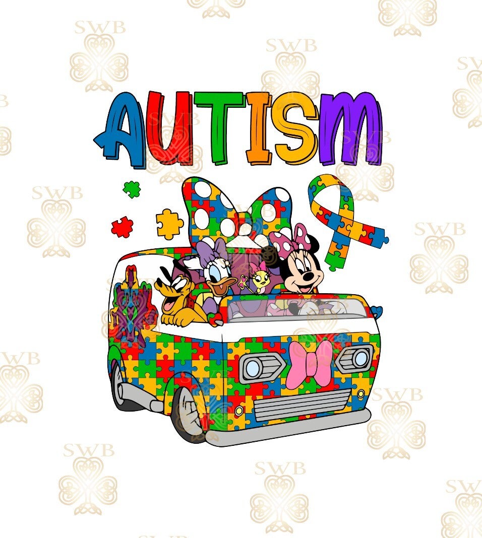 DTF or UVDTF Print -Autism #20