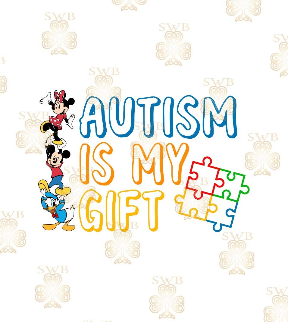 DTF or UVDTF Print -Autism #22