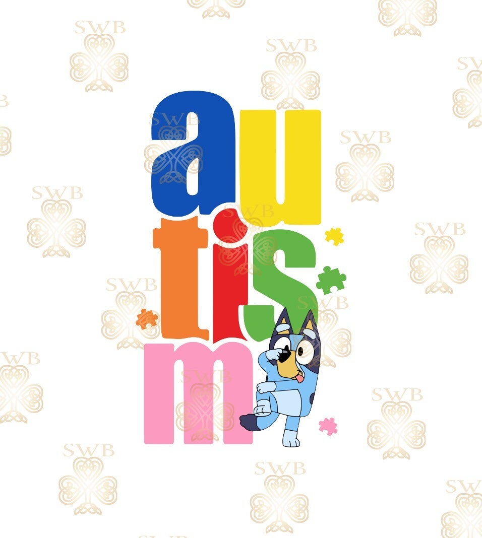 DTF or UVDTF Print -Autism #9