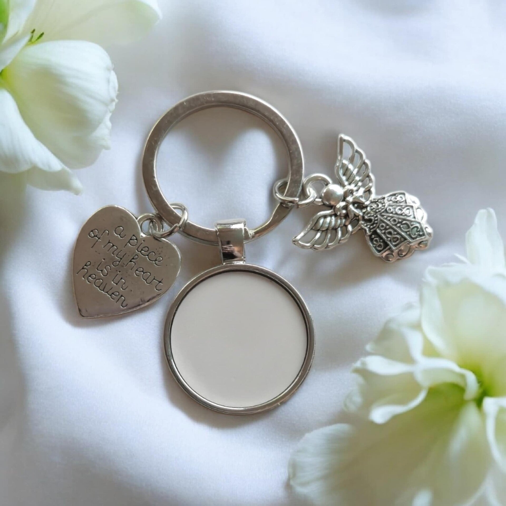-Sublimation Angel Keyring