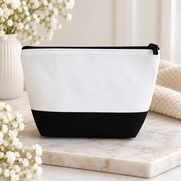 -Sublimation Linen Blank Cosmetic/Makeup Bag