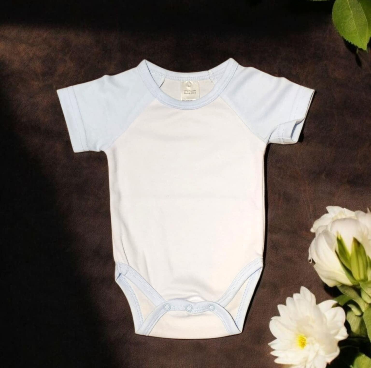 -Sublimation Baby Vest - Blue