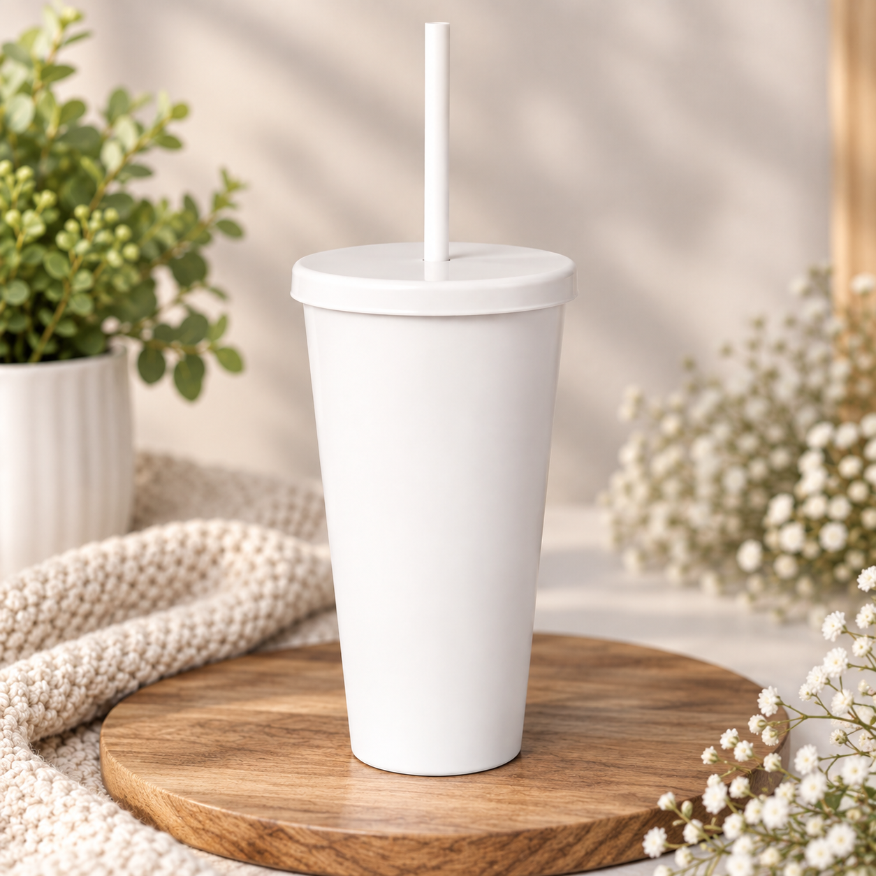 -Cold Cup - White 24oz