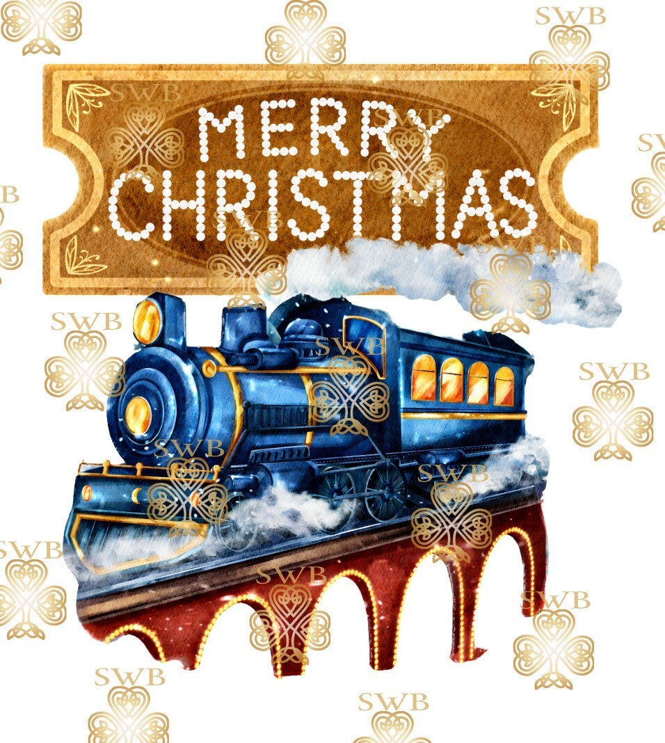 Digital Download Blue Christmas Express #20