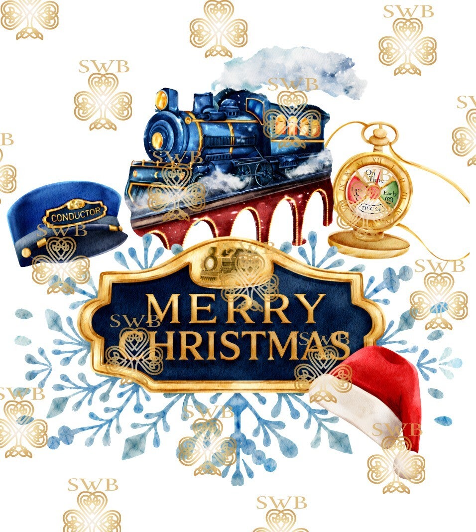 Digital Download Blue Christmas Express #22