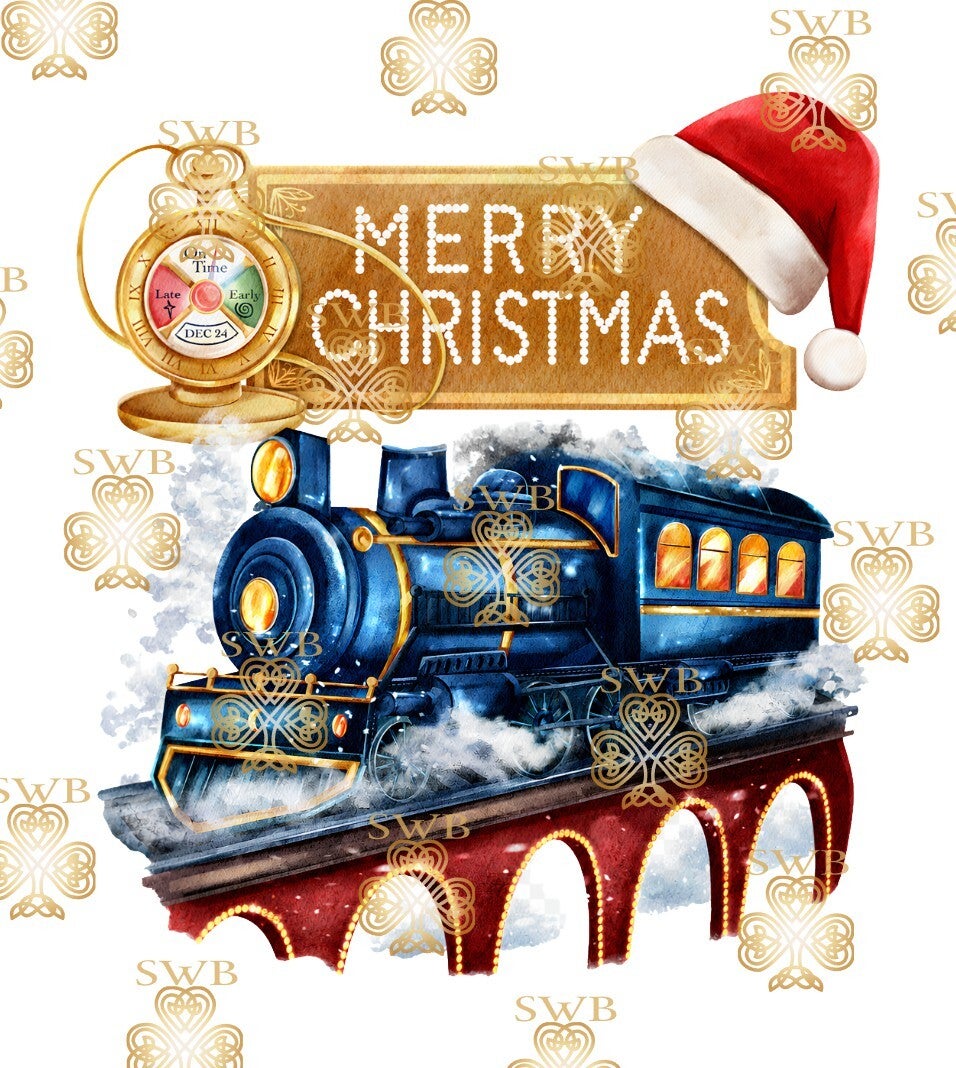Digital Download Blue Christmas Express #23