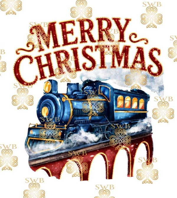 Digital Download Blue Christmas Express #27