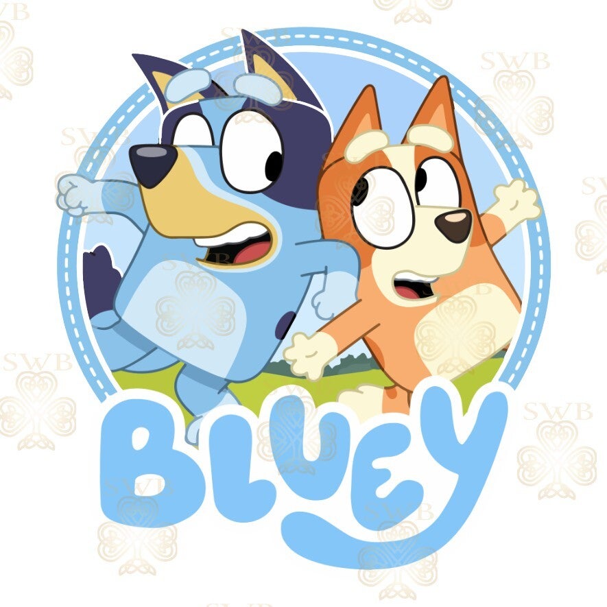 DTF or UVDTF Print -Bluey #2