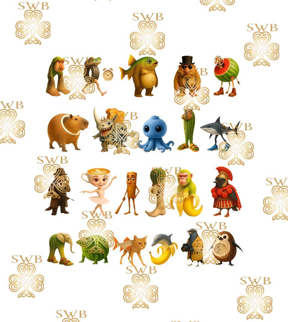 DTF or UVDTF Print -Italian Brainrot #5