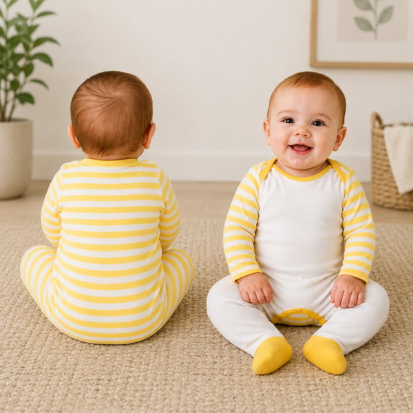 -Sublimation Romper -Yellow Stripes