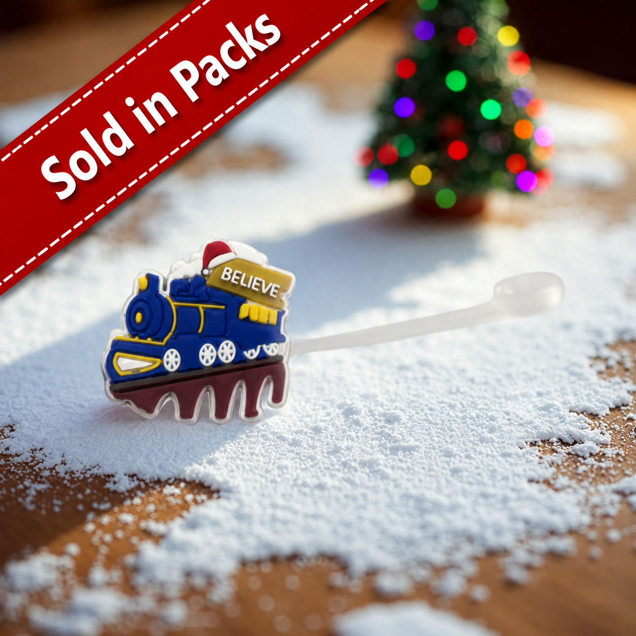 -Polar Express Straw Topper