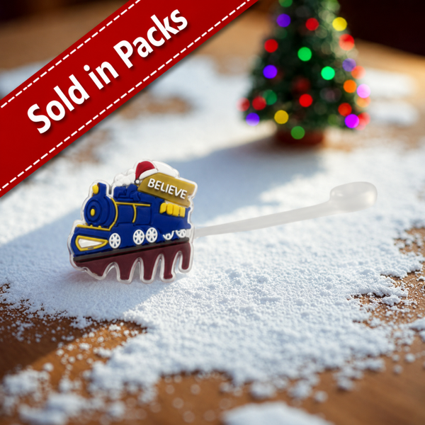 -Polar Express Straw Topper