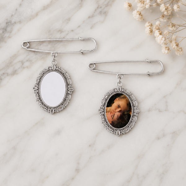 -Sublimation Bouquet/Memorial Pin