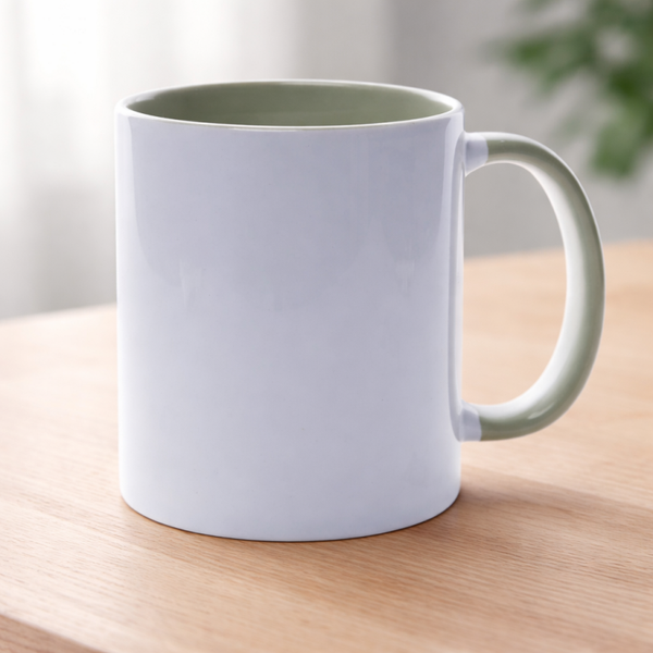 -Sublimation Mug- Sage Green Inner & Handle