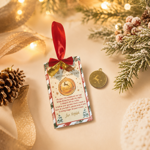 -Rudolph's Lost Tag with Note
