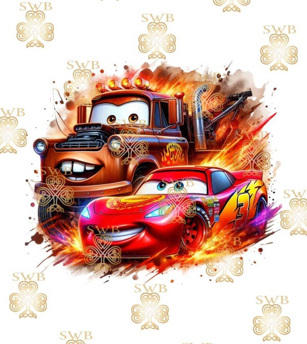 DTF or UVDTF Print -Cars #6
