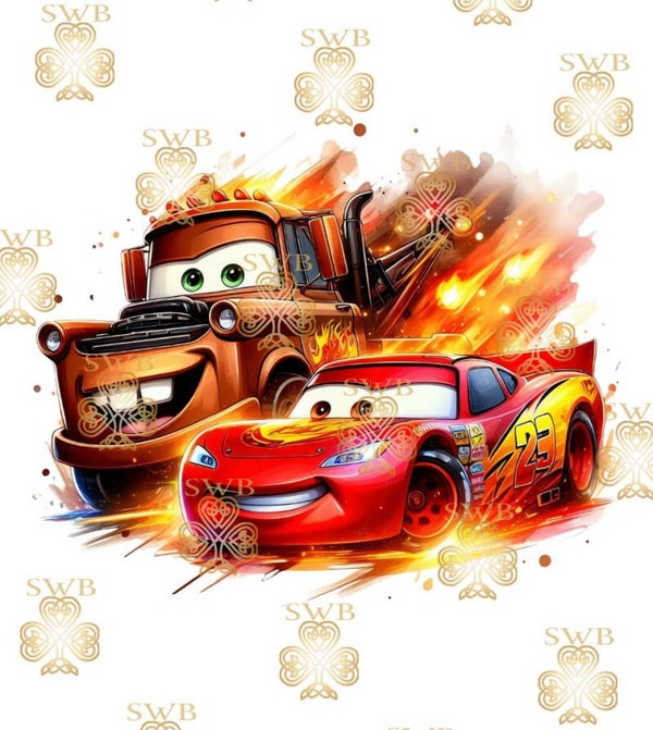 DTF or UVDTF Print -Cars #7