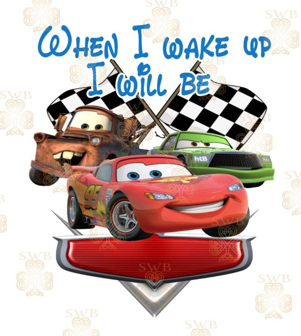 DTF or UVDTF Print -Cars Pjs #1