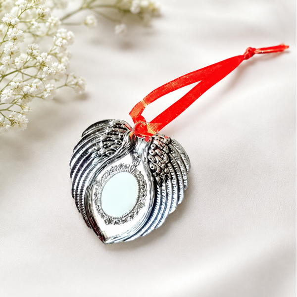 -Angel Wings Decoration - Silver