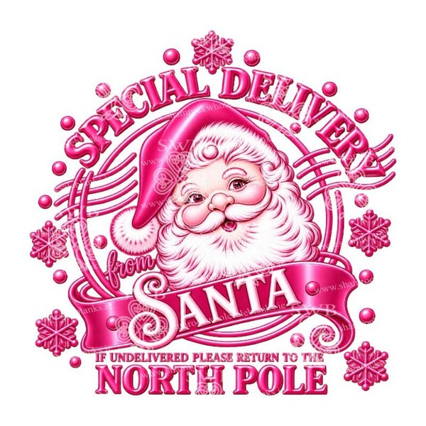 DTF or UVDTF Print -  Christmas Special Delivery #13