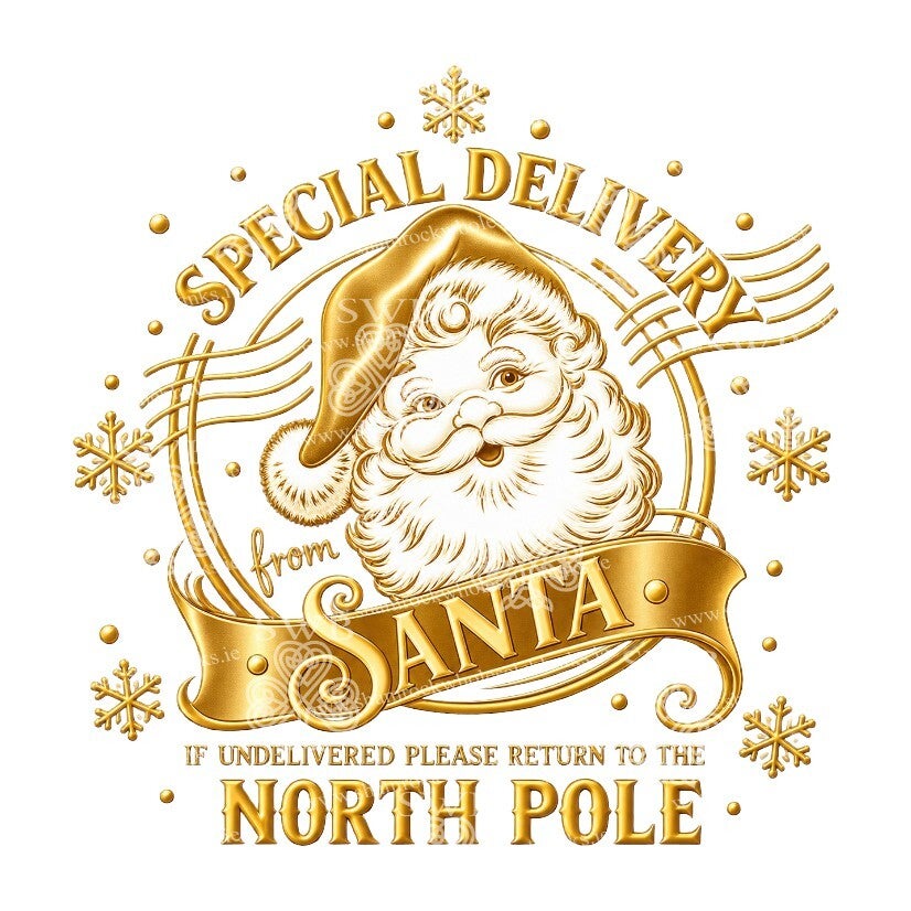 DTF or UVDTF Print -  Christmas Special Delivery #16