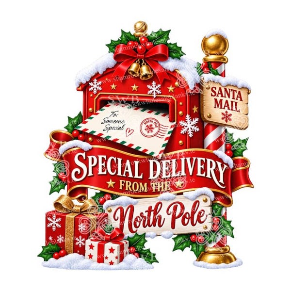 DTF or UVDTF Print -  Christmas Special Delivery #5