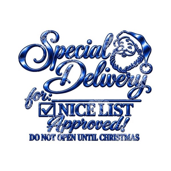 DTF or UVDTF Print -  Christmas Special Delivery #6