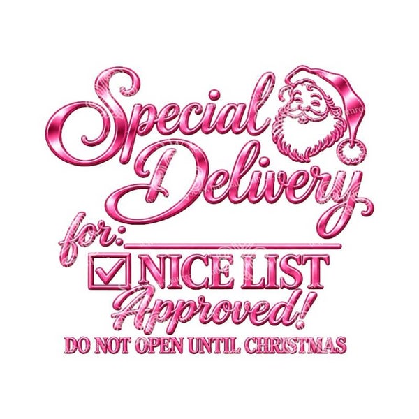 DTF or UVDTF Print -  Christmas Special Delivery #7