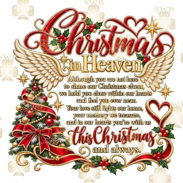 DTF or UVDTF Print -  Christmas Decal #7