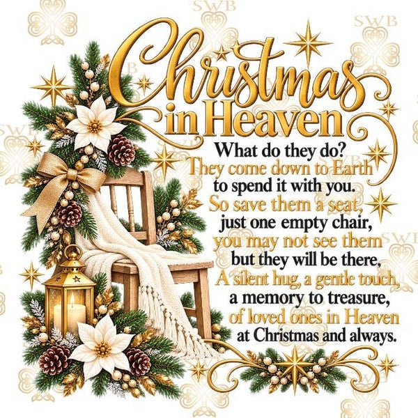 DTF or UVDTF Print -  Christmas Decal #8