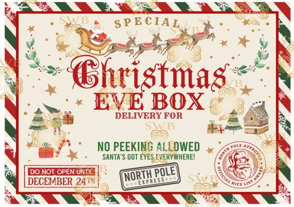 DTF or UVDTF Print - Christmas Eve Box #17