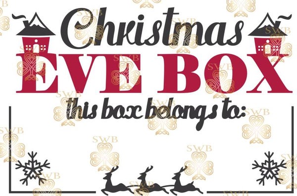 DTF or UVDTF Print - Christmas Eve Box #9