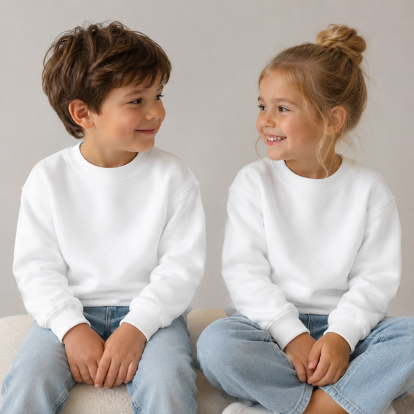 -Kids Sublimation Jumper - White