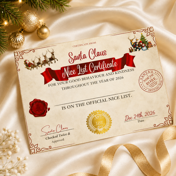 -Santa Nice List Certificate #1