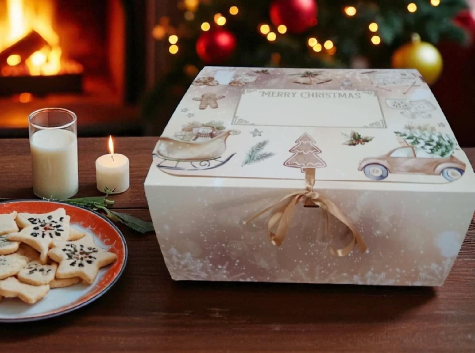 -Festive Treats Christmas Box -Large 31x25x15cm