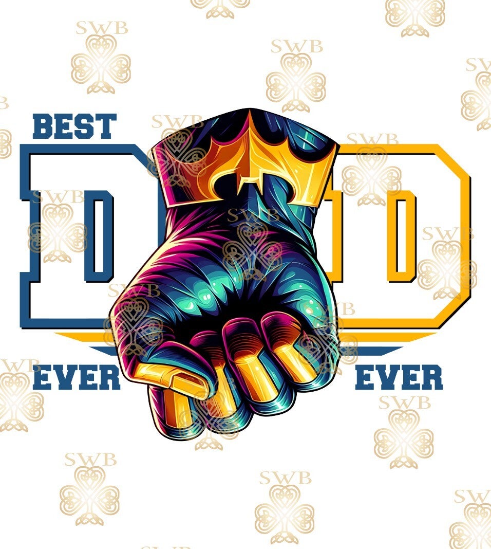 DTF, UVDTF or Sublimation Print -Dad Batman #1