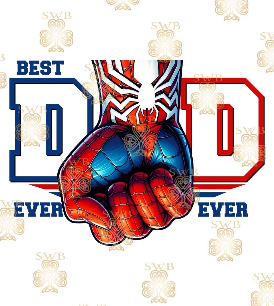 DTF, UVDTF or Sublimation Print -Dad Spiderman #1